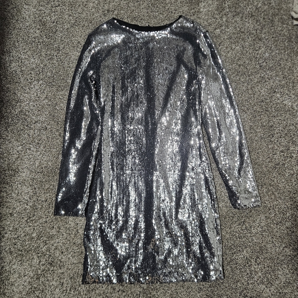 Forever 21 Silver Sequin Dress